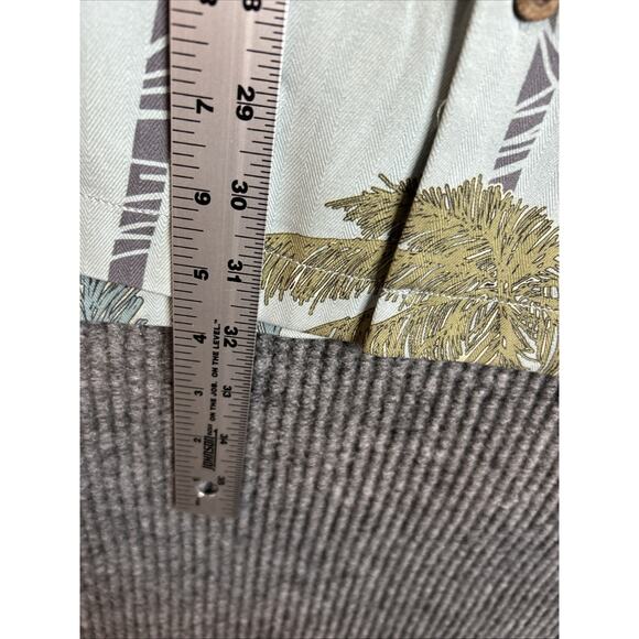 Tommy Bahama Mens Palm Tree Print Button Up Hawaiian Shirt Size XL Silk Resort - Picture 9 of 9